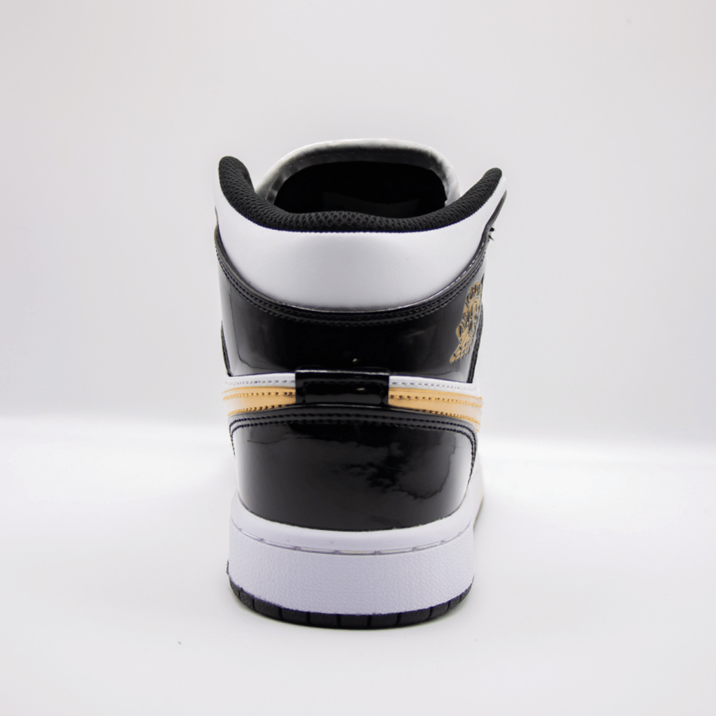 Nike Air Jordan 1 Mid SE Patent Metallic Gold