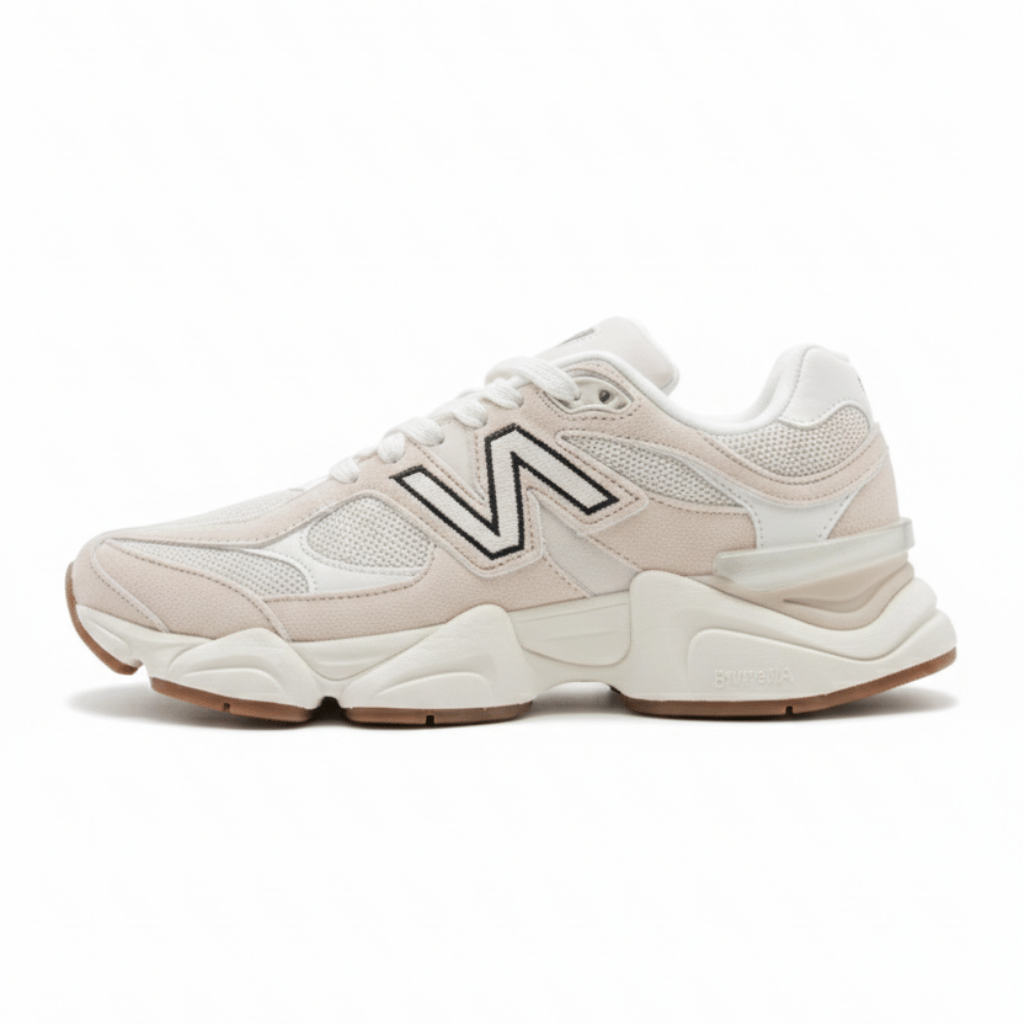 New Balance 9060 Sea Salt/Leopard Print en colaboración con ASOS