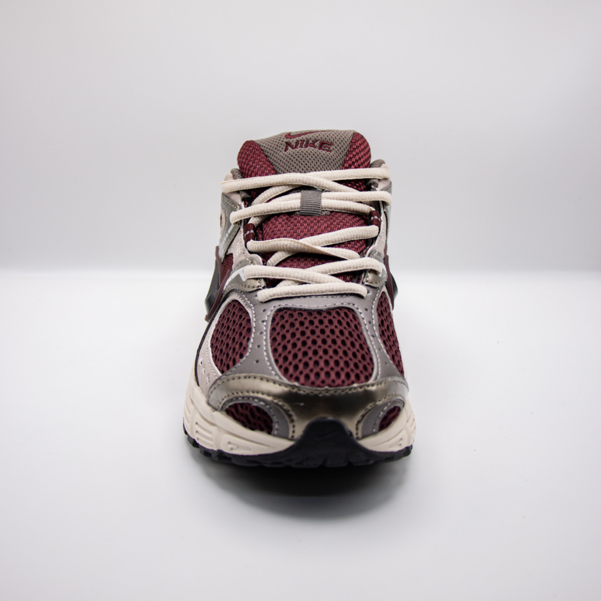 Nike V2K Run Burgundy Metallic Silver