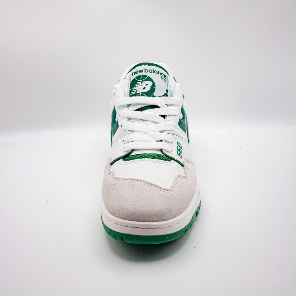 New Balance 550 Blanco con Verde