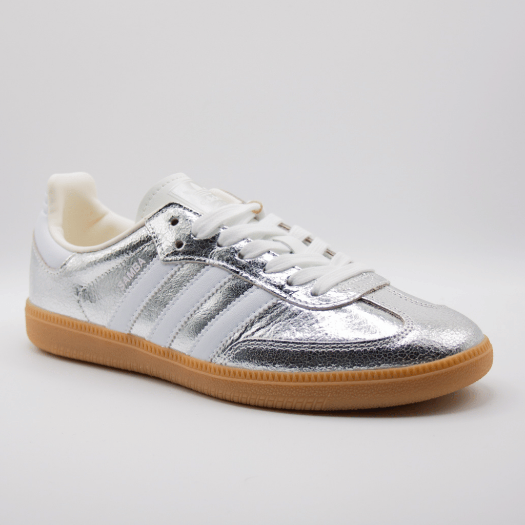 Samba OG "Silver Metallic Cracked Leather"