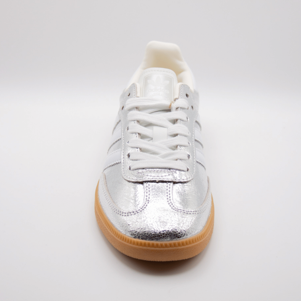 Samba OG "Silver Metallic Cracked Leather"
