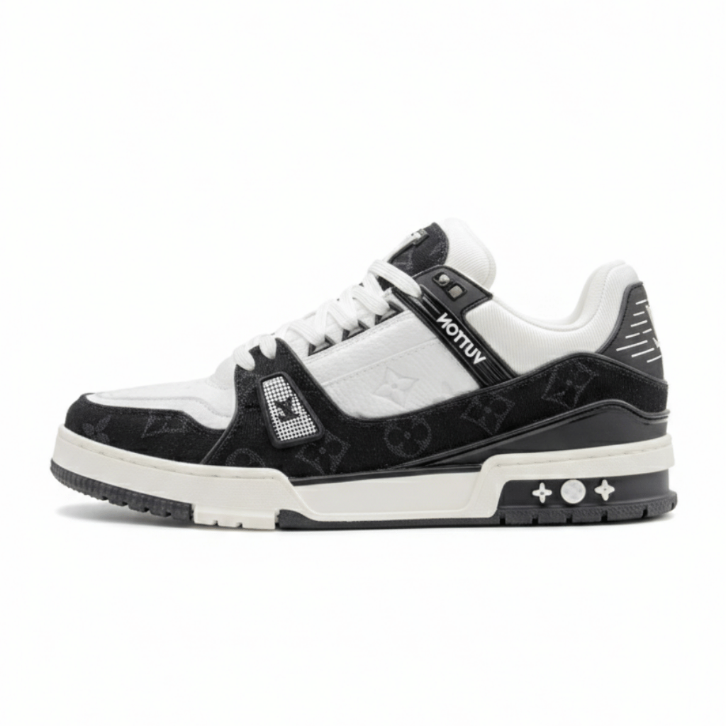 Louis Vuitton LV Trainer White Black White